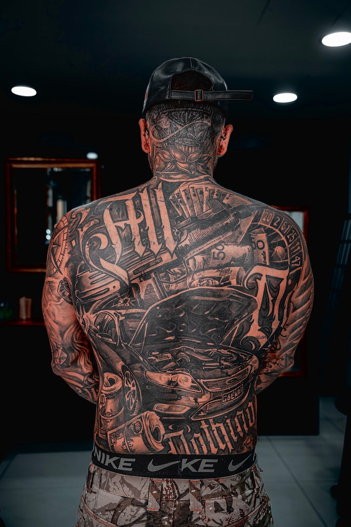 Founder's healed back piece — nothing goes on any of our clients' skin that hasn't been proven on my own first
